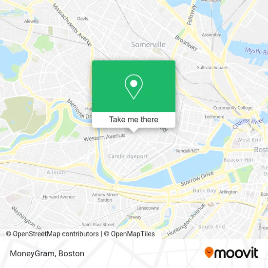 Mapa de MoneyGram
