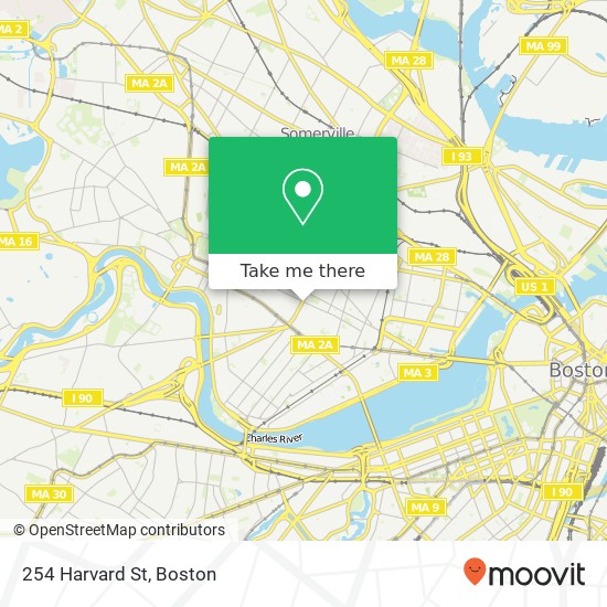 Mapa de 254 Harvard St