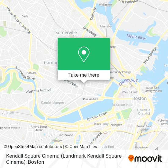 Kendall Square Cinema map