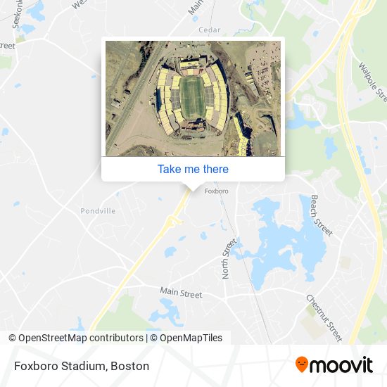 Foxboro Stadium map