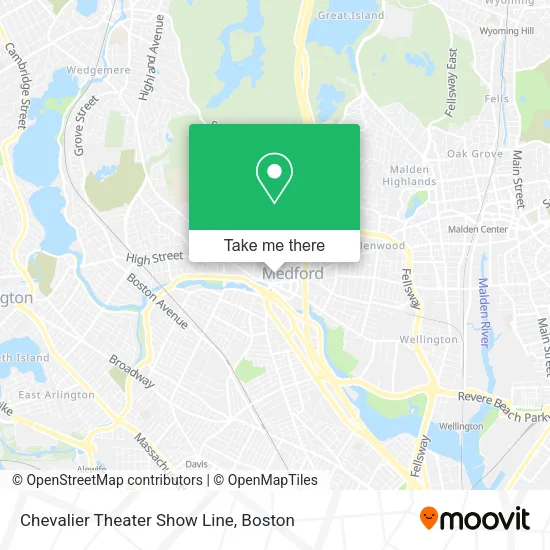 Mapa de Chevalier Theater Show Line