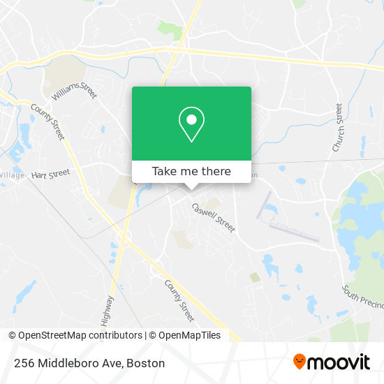 Mapa de 256 Middleboro Ave