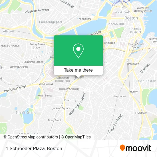 Mapa de 1 Schroeder Plaza