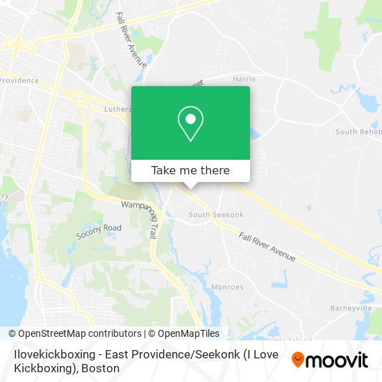 Ilovekickboxing - East Providence / Seekonk (I Love Kickboxing) map