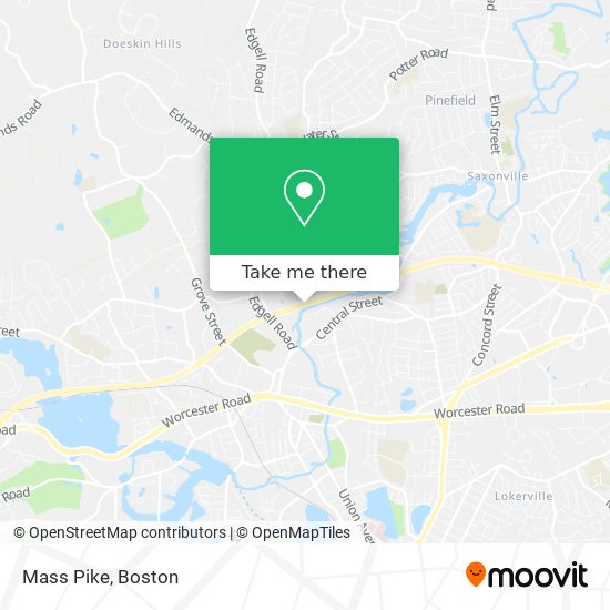 Mass Pike map