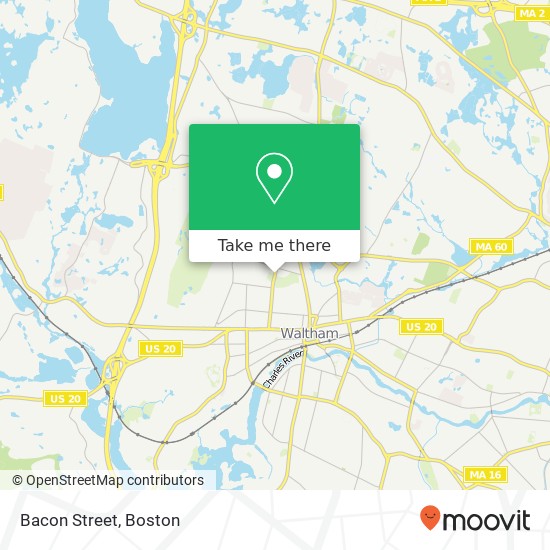 Bacon Street map