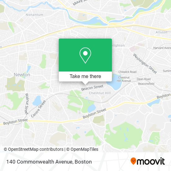 140 Commonwealth Avenue map