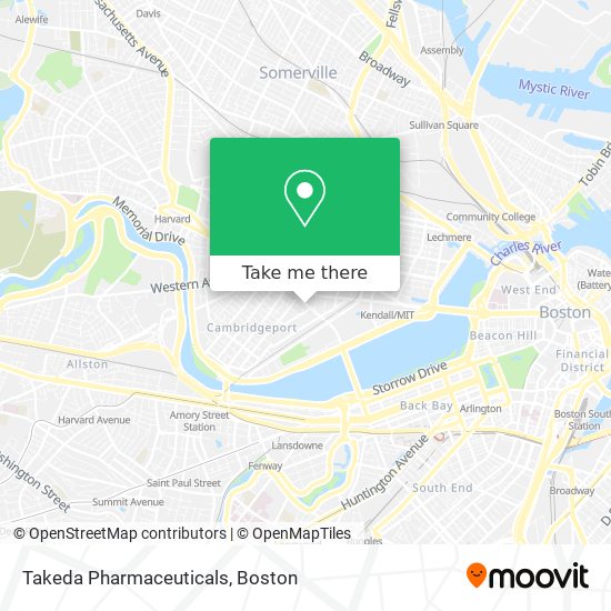 Takeda Pharmaceuticals map