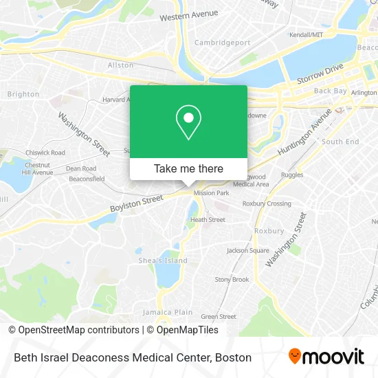 Mapa de Beth Israel Deaconess Medical Center