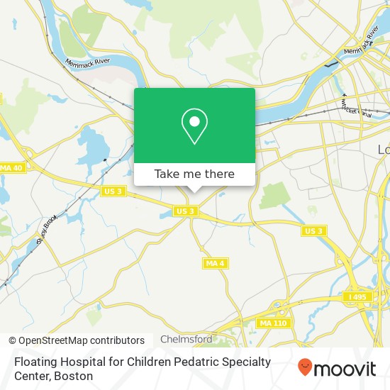 Mapa de Floating Hospital for Children Pedatric Specialty Center