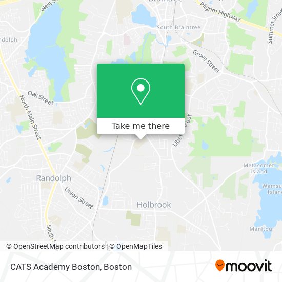 Mapa de CATS Academy Boston