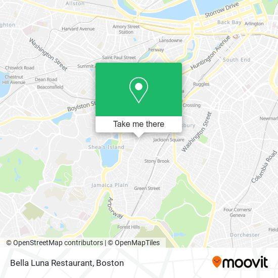 Mapa de Bella Luna Restaurant