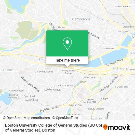Boston University College of General Studies (BU Col of General Studies) map