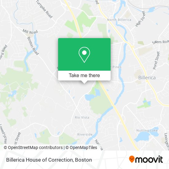 Billerica House of Correction map