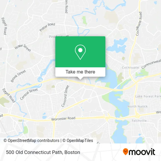 500 Old Connecticut Path map