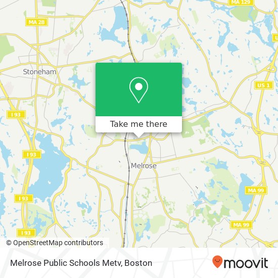Melrose Public Schools Metv map