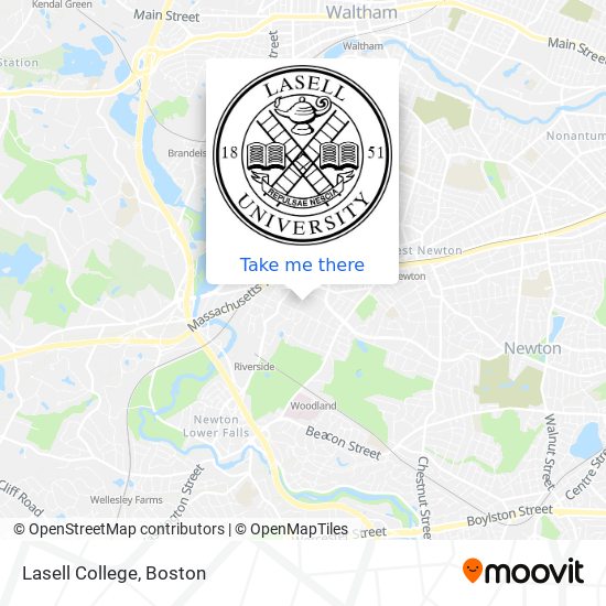 Mapa de Lasell College