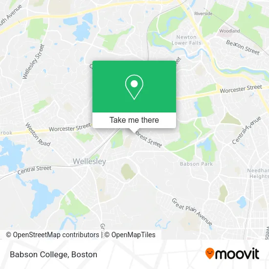 Babson College map