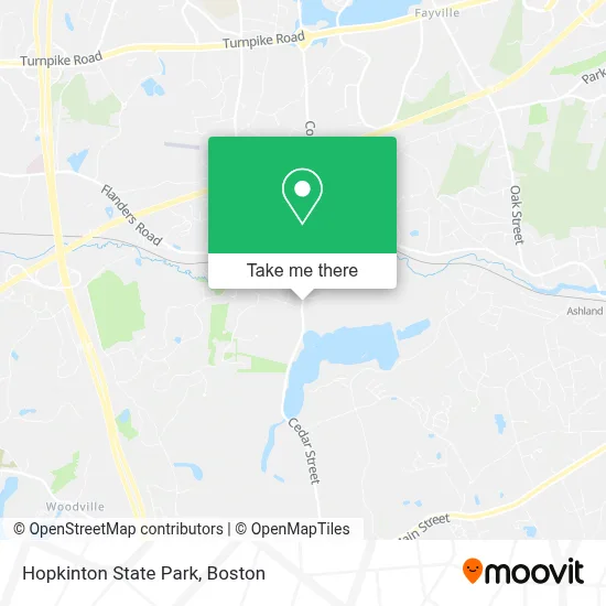 Hopkinton State Park map