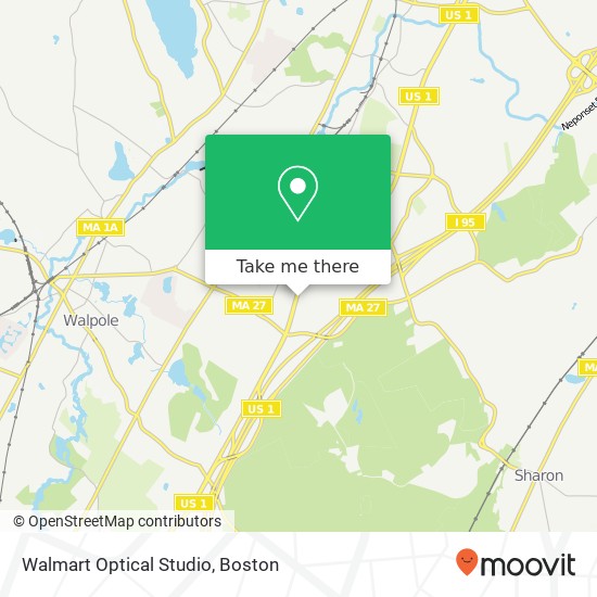 Mapa de Walmart Optical Studio