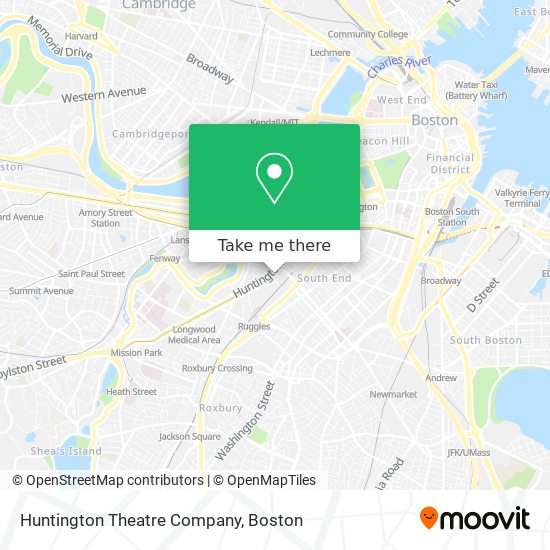 Huntington Theatre Company map