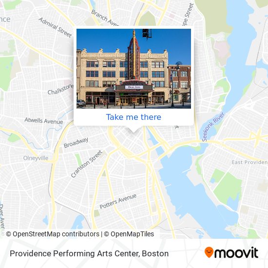 Mapa de Providence Performing Arts Center