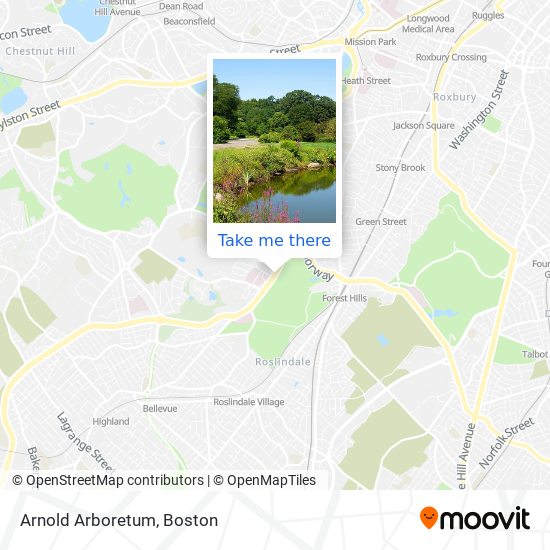 Arnold Arboretum map