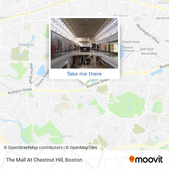 Mapa de The Mall At Chestnut Hill