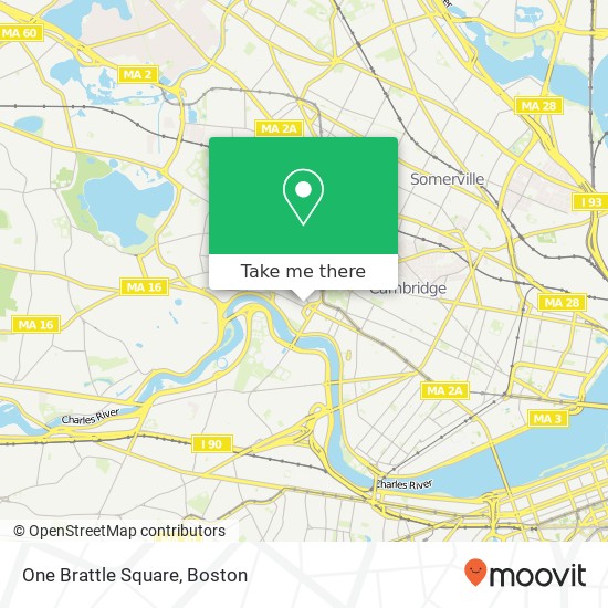 Mapa de One Brattle Square