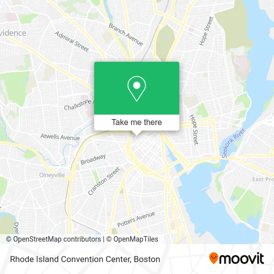 Rhode Island Convention Center map