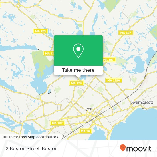 Mapa de 2 Boston Street