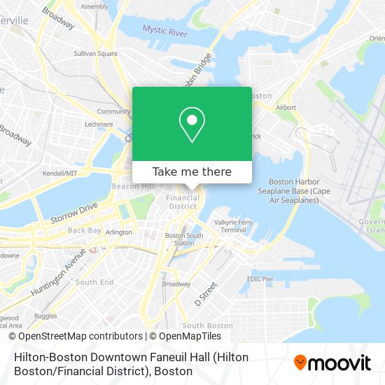 Hilton-Boston Downtown Faneuil Hall (Hilton Boston / Financial District) map
