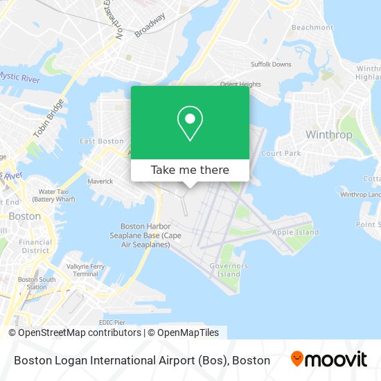 Mapa de Boston Logan International Airport