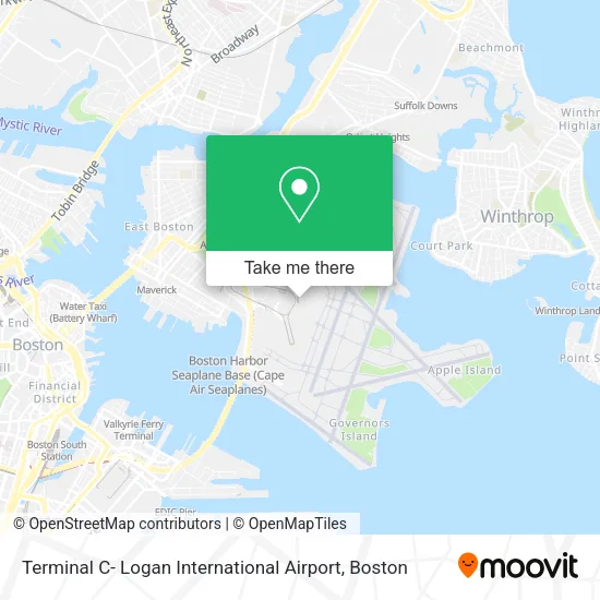 Terminal C- Logan International Airport map