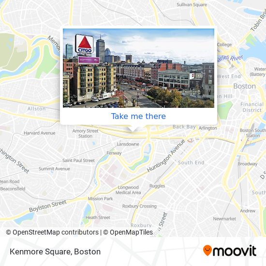 Mapa de Kenmore Square