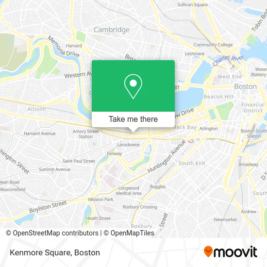 Kenmore Square map