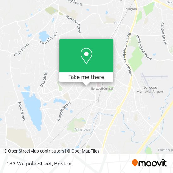 132 Walpole Street map