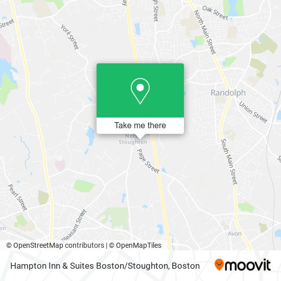 Hampton Inn & Suites Boston / Stoughton map