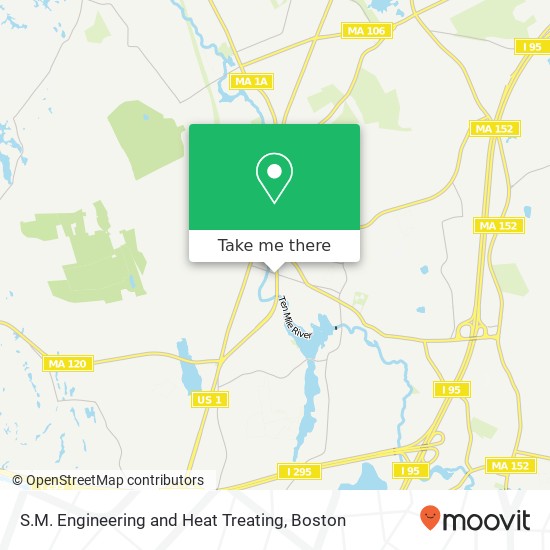 Mapa de S.M. Engineering and Heat Treating, 83 Chestnut St