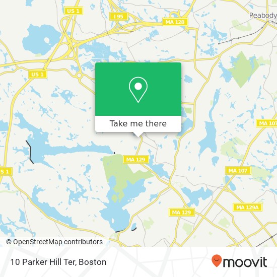 Mapa de 10 Parker Hill Ter, Lynn, MA 01904