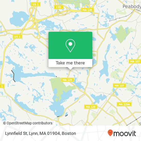 Mapa de Lynnfield St, Lynn, MA 01904