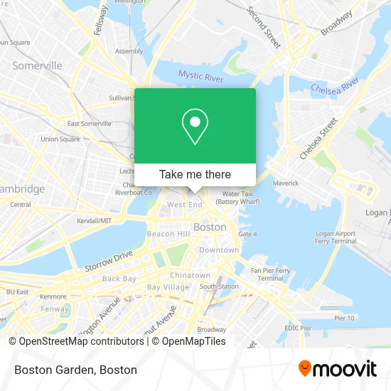 Boston Garden map