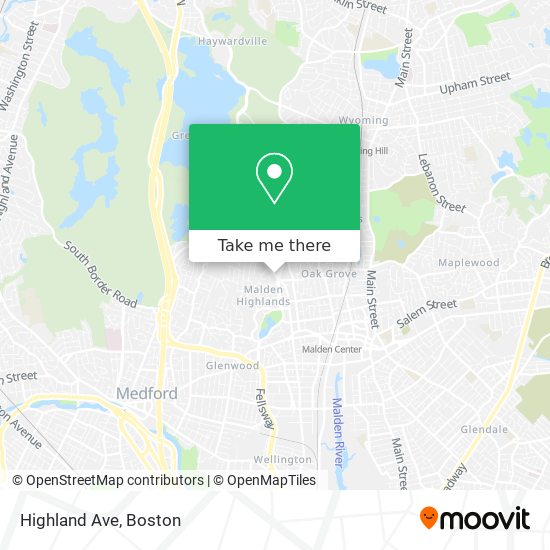 Highland Ave map