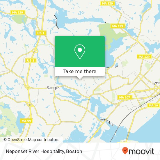 Mapa de Neponset River Hospitality, 1 Foliage Dr