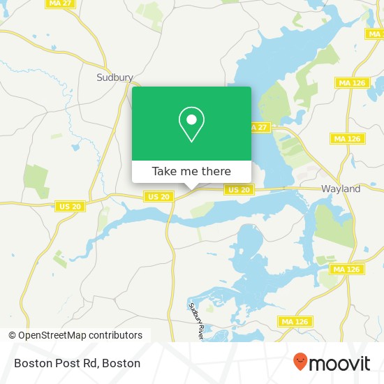 Mapa de Boston Post Rd, Sudbury, MA 01776