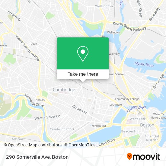 Mapa de 290 Somerville Ave