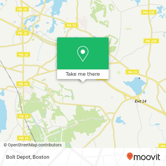 Mapa de Bolt Depot, 100 Research Rd