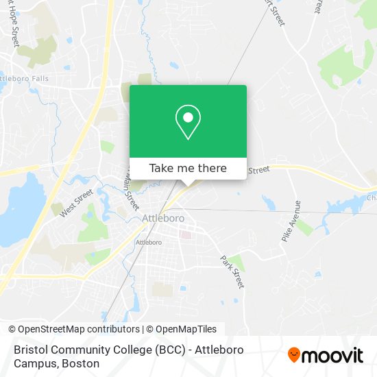 Bristol Community College (BCC) - Attleboro Campus map