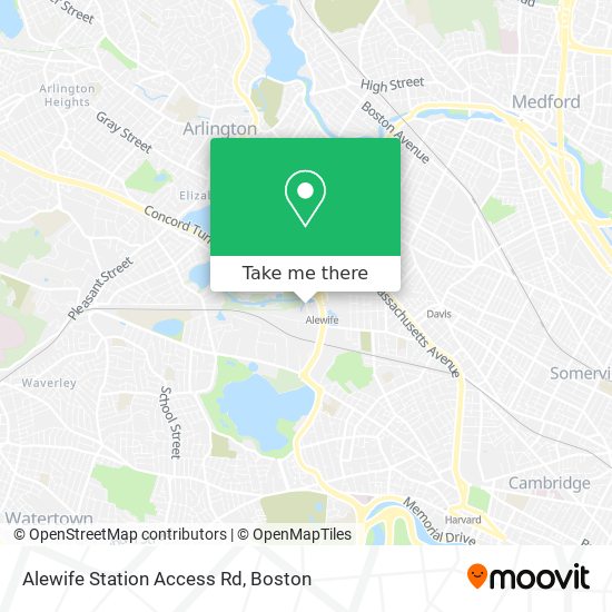 Alewife Station Access Rd map