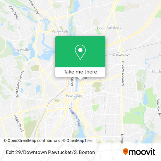 Mapa de Exit 29/Downtown Pawtucket/S